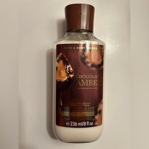 Bath & Body Works Chocolate Amber Body Lotion - Brown and Cream